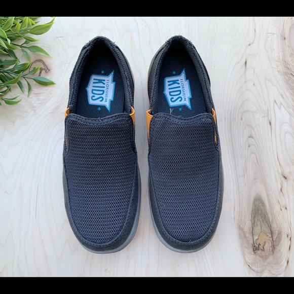 Florsheim boys charcoal flor slip on dress shoes - Picture 2 of 7